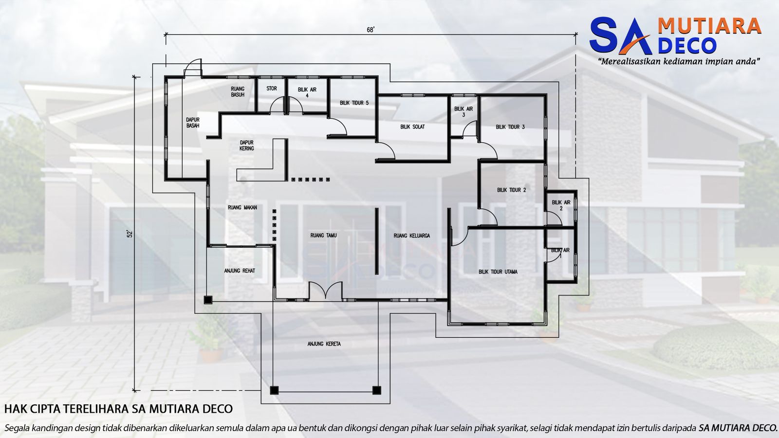 Mutiara Luhur 2500 - Floor Plan
